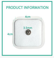 Parche De Electrodo Adhesivo Self Adhesive Para Masajeador Digital Tens 4*4cm Reemplazo De Parche De Nervio Non-woven - details 4