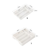Organizador De Cocina Ecológico Para Cuchillos Cucharas Y Tenedores Divisor De Cajones De Armario Moderno 4/5 Grid - details 9