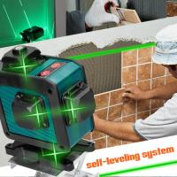 Nivel Láser de 16 Líneas 3° Función Autonivelante Herramienta de Nivelación Nivel Láser Omnidireccional de Pared con Soporte Trípode - details 4