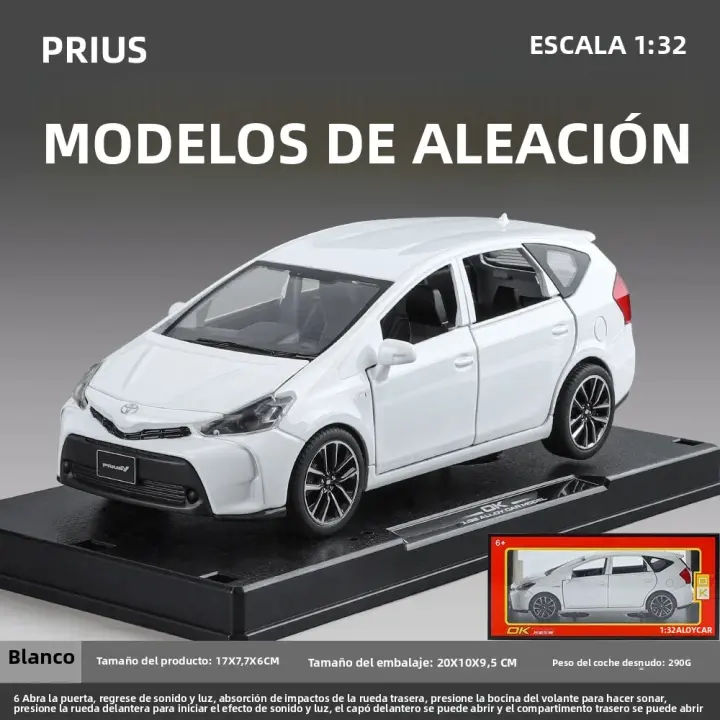 Modelo De Coche De Aleación Prius a Escala 1:32 Con Acción De Retroceso De Pull-Fun Juguete Educativo Para Niños Regalo Ideal Para Amantes De Los Coches - 1