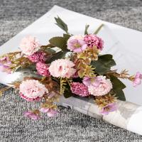 Decorativo De Flores Artificiales Clove Carnation En Maceta Para Decoración De Navidad Boda Y Casa Flor De Seda Hydrangea - details 5