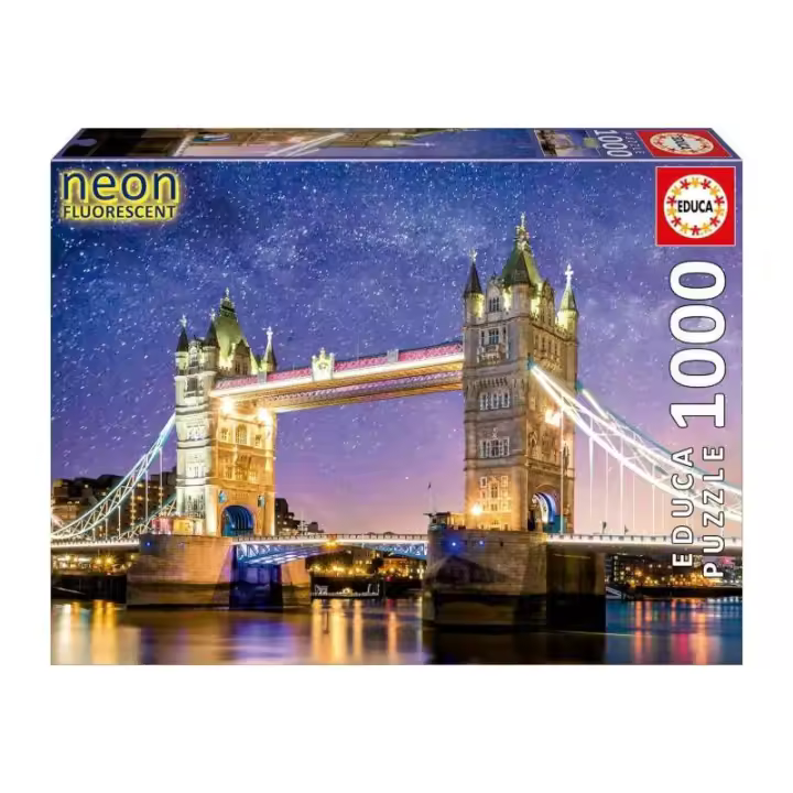 PUZZLE 1000 PIEZAS TOWER BRIGE NEON DE EDUCA - 1