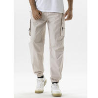 Pantalones Casuales Para Hombre Color Sólido Talla Grande Estilo Recto Con Cinturón Y Bolsillos Multifuncionales Para Trabajo Y Raparropa De Verano Y Primavera Adecuados Para Exterior Y Día - details 5