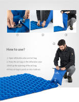 Manta De Camping Naturehike Ultraligera Doble Inflable Para Exterior Plegable Seda De Sueño Para Viaje En Coche - details 7