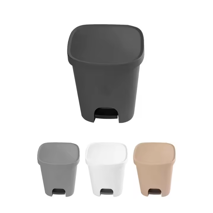 JARDIN202 - Cubo basura plástico Apertura con pedal 25 Litros | Cubo reciclar Mate 35x30x42 cm - 1