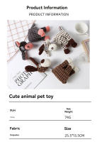 Juguete De Mordedor Para Perros Forma De Burro Suave Y Resistente Al Masticar Juguete De Peluche Para Entrenamiento De Dientes Y Diversion - details 5