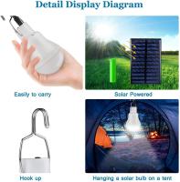 Lámpara Solar De 12W Impermeable Cargada Por USB Luz De Emergencia Iluminación Solar Para Exteriores E Interiores Bombilla Solar Para Casa - details 4