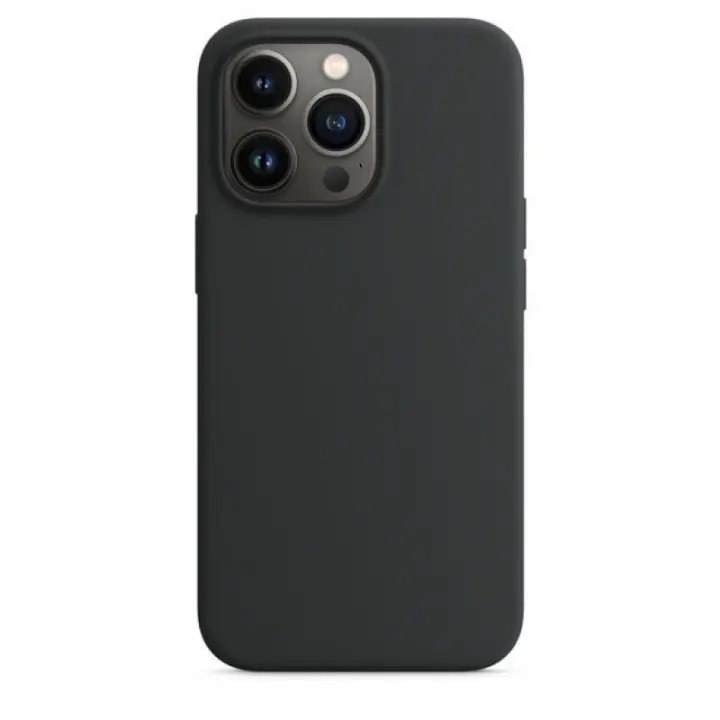 Funda de silicona negra mate para iPhone 13 Pro Max - 1