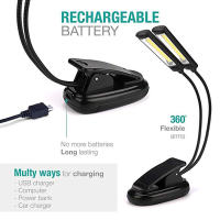 Lámpara De Lectura Para Cama Clip on Luz LED Para Libros Con Doble Luz De Pianista Recargable Por USB Adecuada Para Lectores Y Músicos - details 2