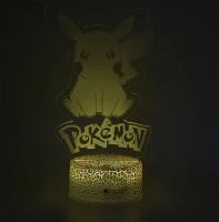 Lámpara De Noche LED Pokemon Gengar Haunter Gastly 3D Iluminación De Colores Cambiantes USB Regalo Para Niños Luz De Mesa Ilusión De Sueño - details 0
