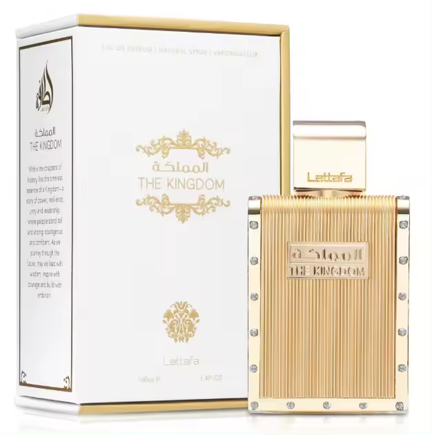 Perfume de hombre Lattafa The Kingdom 100ML - Aroma refrescante y cautivador, duración duradera, Fragancia masculina duradera, oriental ,lujosa NOVEDAD - 1