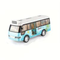 Juguetes De Autobús Escolar Con Sonido Y Luz Coches De Metal Fundido a Presión Potenciados Por Fricción Regalo Para Niños - details 6