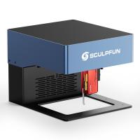 SCULPFUN iCube Pro Grabador láser de 5W, Punto láser de 0.06mm, Velocidad de grabado de 10000mm/min, Placa base de 32 bits, Distancia de 40mm, 130x130mm - details 0