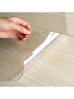 Mantel De PVC Transparente Protector Suave Impermeable Y Resistente Al Aceite Para Mesa Funda De Escritorio Clavado Por Atracción Estática - details 0