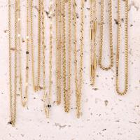 Cadena De Cobre Cruzada Y Ondulada Ajustable En Acero Inoxidable Platinado Dorado 45CM Con Cierre De Langosta Para DIY Y Joyería - details 3