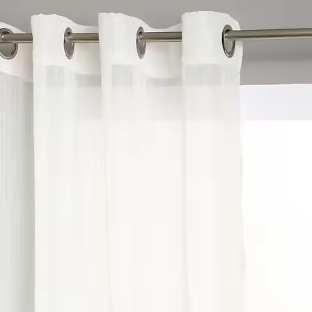 Visillo de rayas 140 x 240 cm marfil - 1