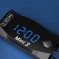 Reloj De Motocicleta 12V Impermeable 3 En 1 Con Termómetro Voltímetro Y Pantalla Digital Universal Para Moto Accesorios De Motocicleta - details 12