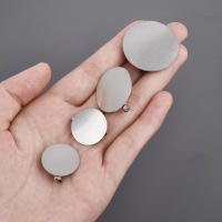 20pcs/Lote Base Redonda Plana Para Broches De 15/20/25/30mm Enchufe Para Encantos DIY Accesorios De Joyería En Metal - details 5