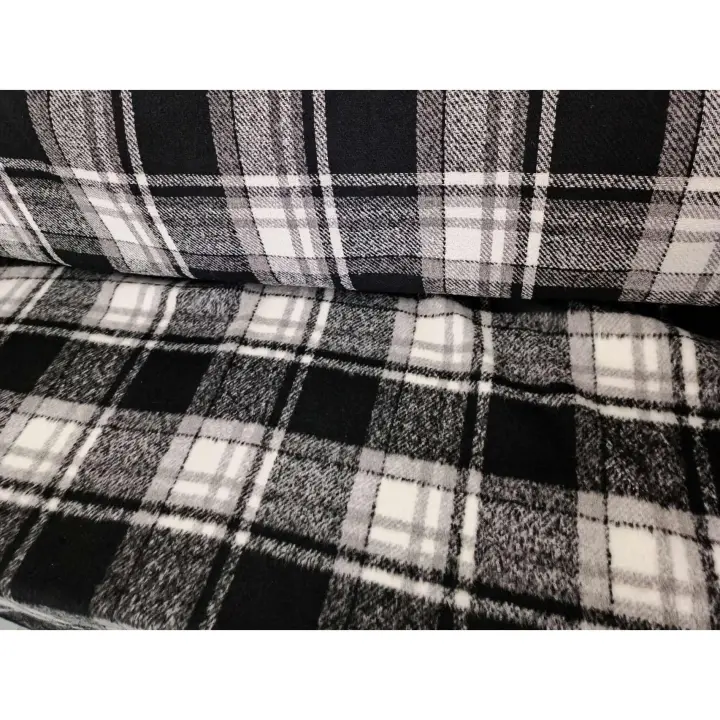 No Application Tela Gruesa para Invierno, Cuadrados Escoceses -140cm - Ideal para Capas - 1