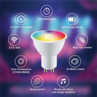 Bombilla LED Inteligente WiFi GU10 5W RGB Regulable Compatible Con Alexa Y Google Home Spotlights Para Iluminación De Hogar 110V-220V - details 1