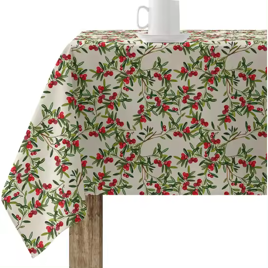 BL BELUM - Mantel Navidad - Mantel antimanchas Mesa Rectangular Resinado - Mantel resinado (tacto plastificado) - Mantel Mesa - Mantel Mesa hogar ( cm) - Mantel Elegante Made By BL BELUM - Mantel No traspasan Líquidos Made Spain - 1