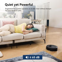 Proscenic Q8 MAX Robot Aspirador 4200 Pa, Navegación LiDAR, Autovaciado de Polvo, Autonomía 200 Min, Ideal para Hogares Grandes y con Mascotas, Control por Amazon Alexa, Google Home, Siri, IFTTT - details 16