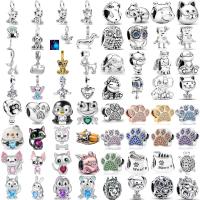 Euroserie De Animales 925 Plata Esterlina Con Perlas De Conejo Tortuga Oso Perro Para Hacer Pulseras Originales Joyería Para Mujeres - details 0