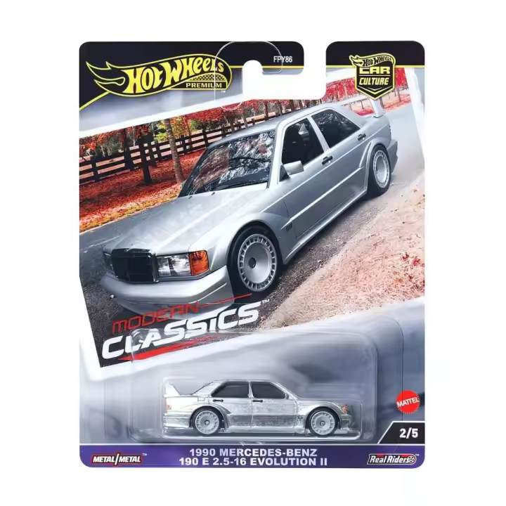 Hot Wheels Premium Modern Classics 1990 Mercedes-Benz 190 E 2.5-16 Evolution II 2/5 - 1