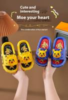 Pikachu Pantuflas Infantiles Para Niños Verano 2024 Nuevas Adorables Para Uso Doméstico Antideslizantes Para Niñas - details 0