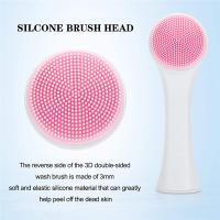 Cepillo De Limpieza Facial 3D Doble De Silicona Con Cerdas Suaves Exfoliador Manual Doble Cara Para Masaje Y Eliminación De Piel Muerta - details 9