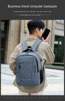 Mochila Impermeable Para Hombres Ultra Ligera Con Capacidad Para Portátil De 15.6 Pulgadas Estilo Casual Con Flecos Reflectantes Bolsa De Espalda Para Libros - details 1