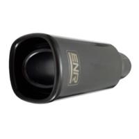 Tubo de escape grande negro, manguito de escape, garganta trasera, boquilla de escape, modificación, accesorios decorativos de acero inoxidable para automóviles. - details 2