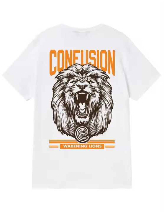 WAKENING LIONS WHITE TSHIRT - 1