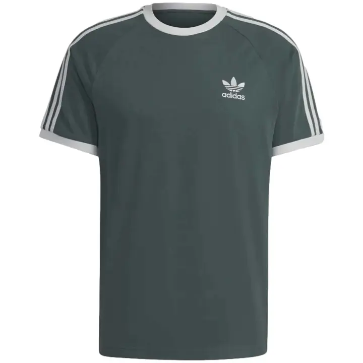 Camiseta de Manga Corta Adidas 3-Stripes para hombre en color azul - 1