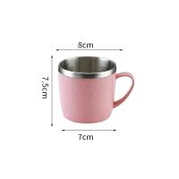Vaso De Acero Inoxidable Para Bebidas Té Y Café Resistente Al Calor Y Caídas Vaso Pequeño Para Agua Elemento De Trigo De La Casa - details 8