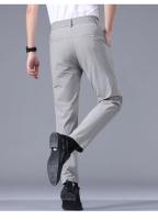 Pantalones Casuales Para Hombre Ultrafinos Y Elásticos Alta Elasticidad Transpirables Suaves Estilo De Negocios Verano Slim Fit Cierre De Cremallera - details 24