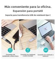 Adaptador OTG USB 3.0 a Tipo C Hembra a Macho Carga Rápida Adaptador USB C Para Xiaomi Samsung Laptop PC Conector a USB a Conector B Tipo-C Voltaje De Entrada 5v Voltaje De Salida 5v - details 6