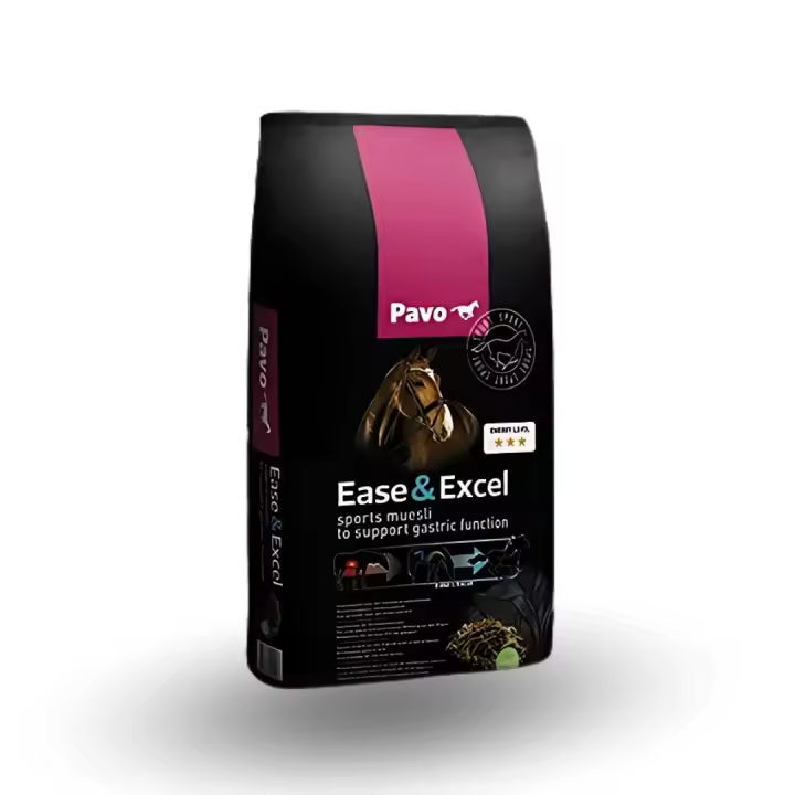 Muesli Innovador para Caballos PAVO Ease & Excel 15 Kg – para Deporte con Sensibilidad Digestiva - 1