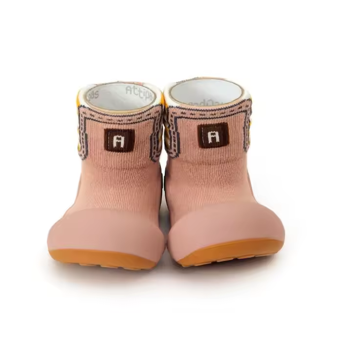 Zapatillas Attipas Otoño-Invierno Boots Pink Suela Bicolor- Ideal para estar en casa - Guardería - Porteo - 1