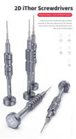 Destornillador Preciso QIANLI 2D Estilo Granada Para Reparación De iPhone Android Abre El Bajo Herramienta Magnética De Acero De Aluminio Nickels-Chrome - details 0