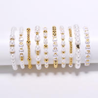 Kit De Hacer Pulseras Con Bolas De Arcilla DIY Bolas Planas Para Joyería De Amistad Con Encantos Regalos Para Niñas Material Acrílico Forma Redonda - details 1