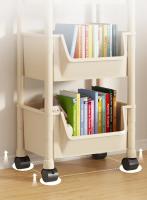 Estante De Libros Móvil Con Gran Capacidad De Almacenamiento En Rincón Multicapa Estantería De Juguete Simple Armable Para El Hogar - details 3