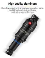 MEROCA MR-2 Amortiguador De Aire Para Bicicleta MTB Ajustable En Aluminio 125/150/165/190mm Presión De Aire Para Mountain Bikes - details 3
