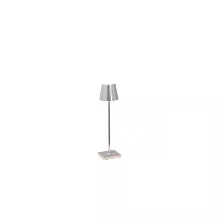 Lámpara de Mesa LED Poldina Pro Micro Chrome Pulido recargable y regulable con Batería de hasta 12 Horas - 1