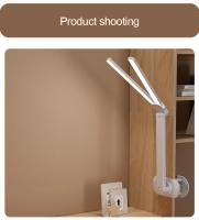 Lámpara De Lectura LED Doble Con Pinza Y Control Táctil Dimmer Protección Ocular Para Dormitorio Estudio Oficina - details 15