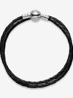 Pandora - Pulsera Pandora Moments de cuero Negro - details 0