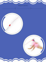 Juguete Para Gatos De Acero Con Mariposa Y Plumas De Turco Coloridas Con Campana Juguetes Divertidos Para Jugar - details 2