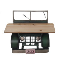 CAPRILO REGALOS & DECORACIÓN Mesa Decorativa Retro de Madera y Metal "Coche Verde" . Muebles Auxiliares. Mesitas. Regalos Originales. Decoración Hogar. 45 x 28 x 36,50 cm - details 0