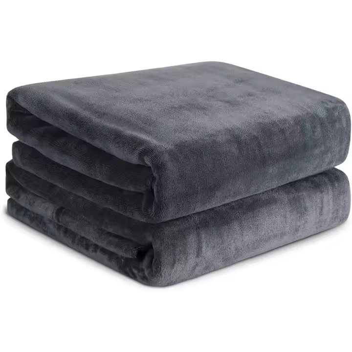 2 toallas de baño, toallas de baño RenFox de 80 x 180 cm, toallas grandes muy absorbentes para sauna, ducha, baño, hotel, viajes (gris) - 1