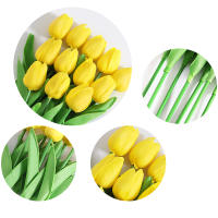 Juego De 5/10 Peces Flores Artificiales Tulipán Para Decoración De Boda Jardín Interior Y Exterior Decoración De Vaso Regalo Para Fiesta De Aniversario - details 4